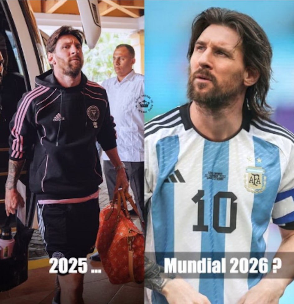 Nuevo look Messi, meme