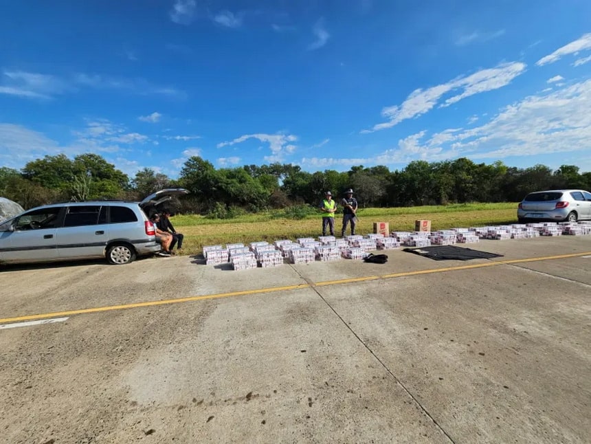 Interceptan contrabando de cigarrillos en Chaco: dos detenidos