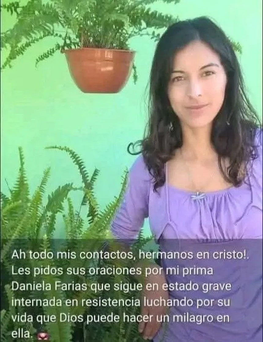 Familiares de Daniela Farías piden oraciones