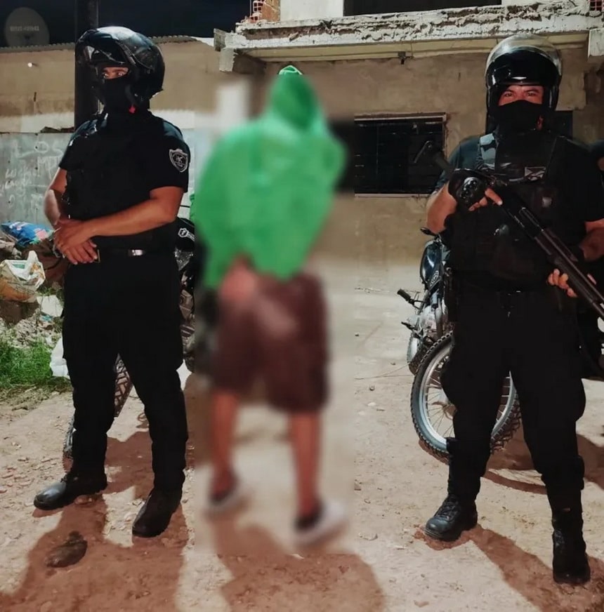 Detenido con 55 bochitas de cocaína en la calle Vedia