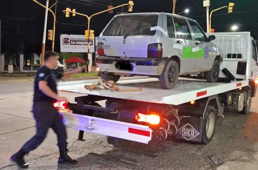Conductor ebrio bloqueó el tránsito y fue demorado en Resistencia
