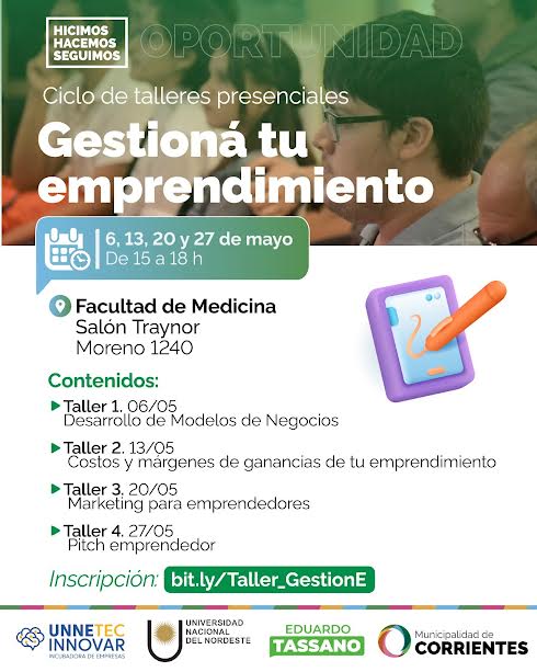 Taller para emprendedores y emprendedoras
