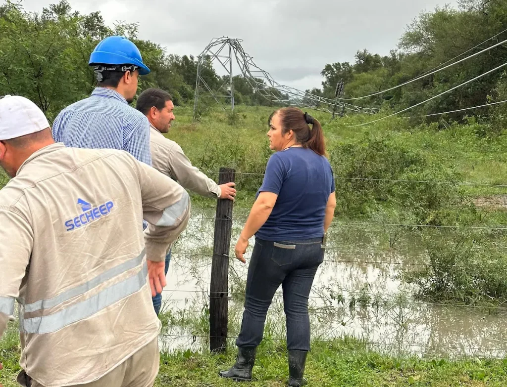Daños en la red eléctrica: aún hay zonas sin servicio